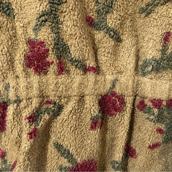 John Rich & Bros Woolrich Brown Floral Full Zipper Vest Women's Medium - Picture 6 of 6